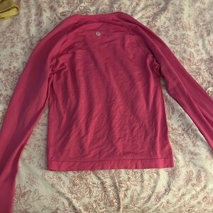 Pink Lululemon Long Sleeve Top